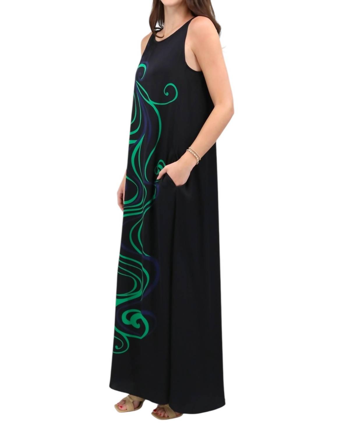 Ärmelloses Trapezkleid