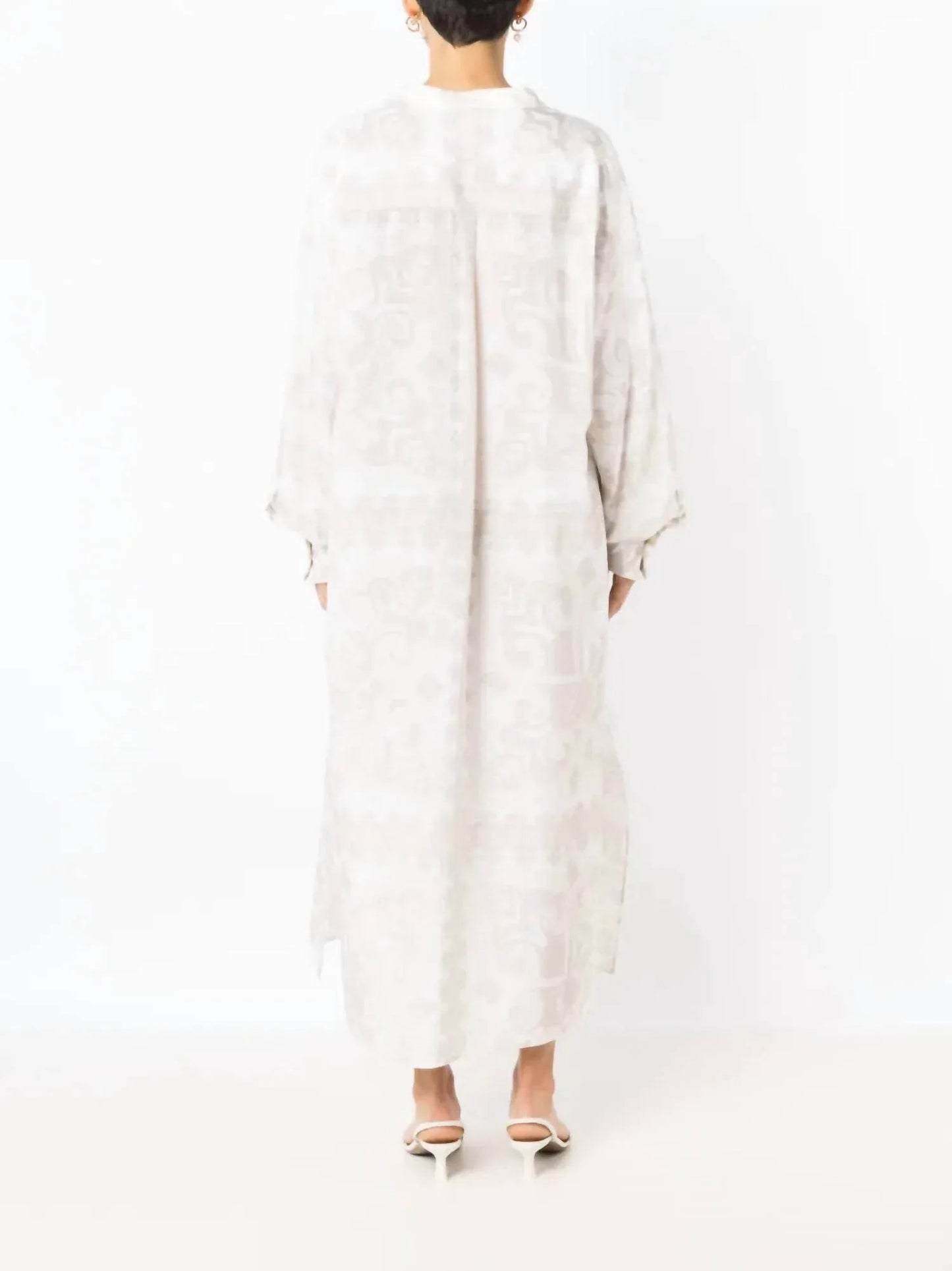 Geometric Print Silk Cotton Dress
