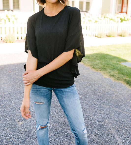 Elegantly Ruffled Sleeve Blouse