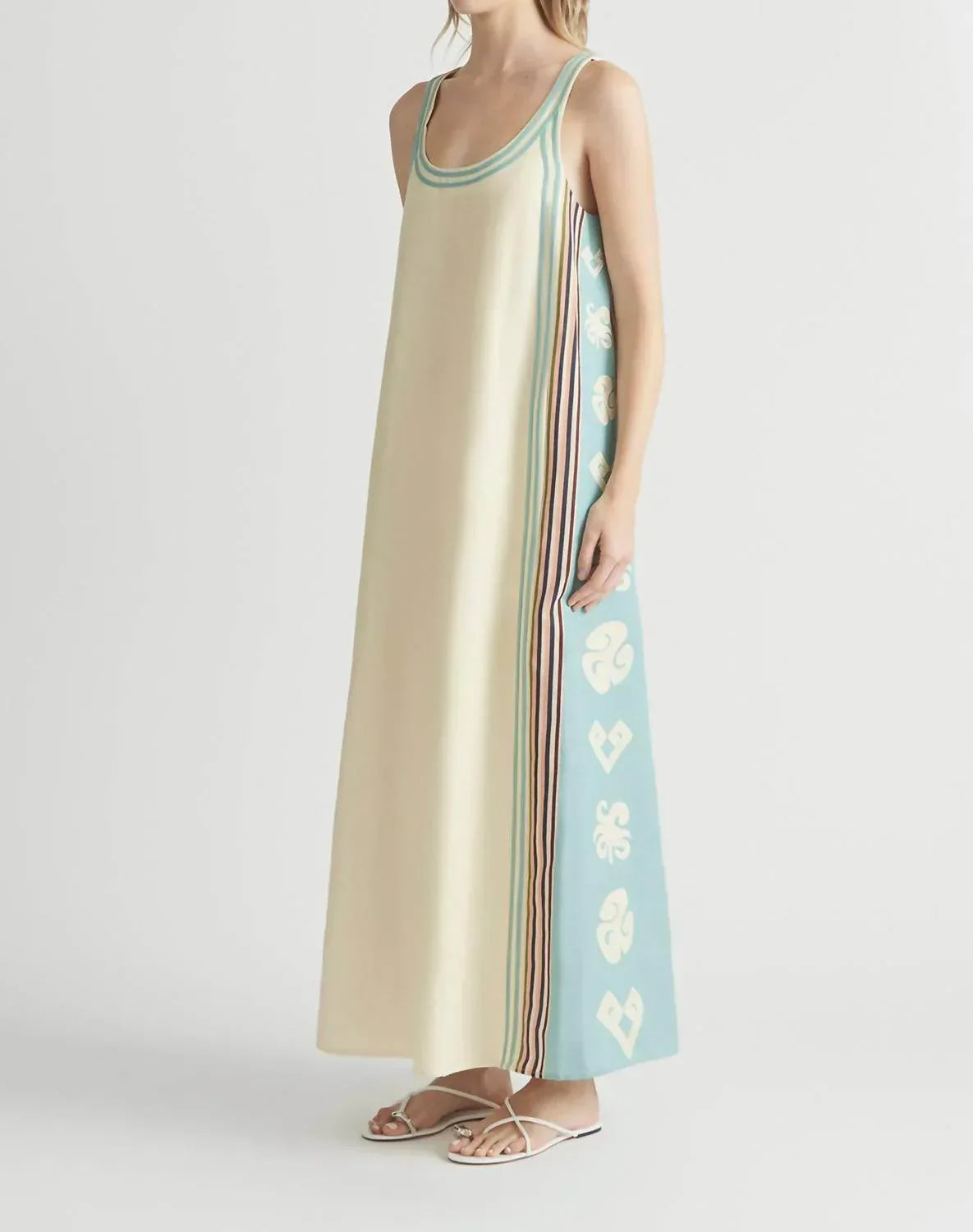 Gold Rush Scoop Neck Gown