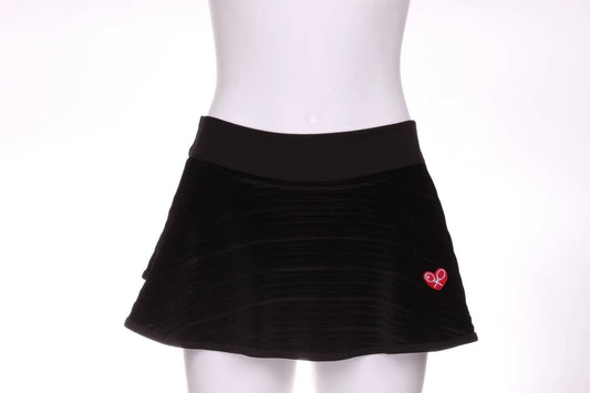 Women's Striped Velvet Skirt