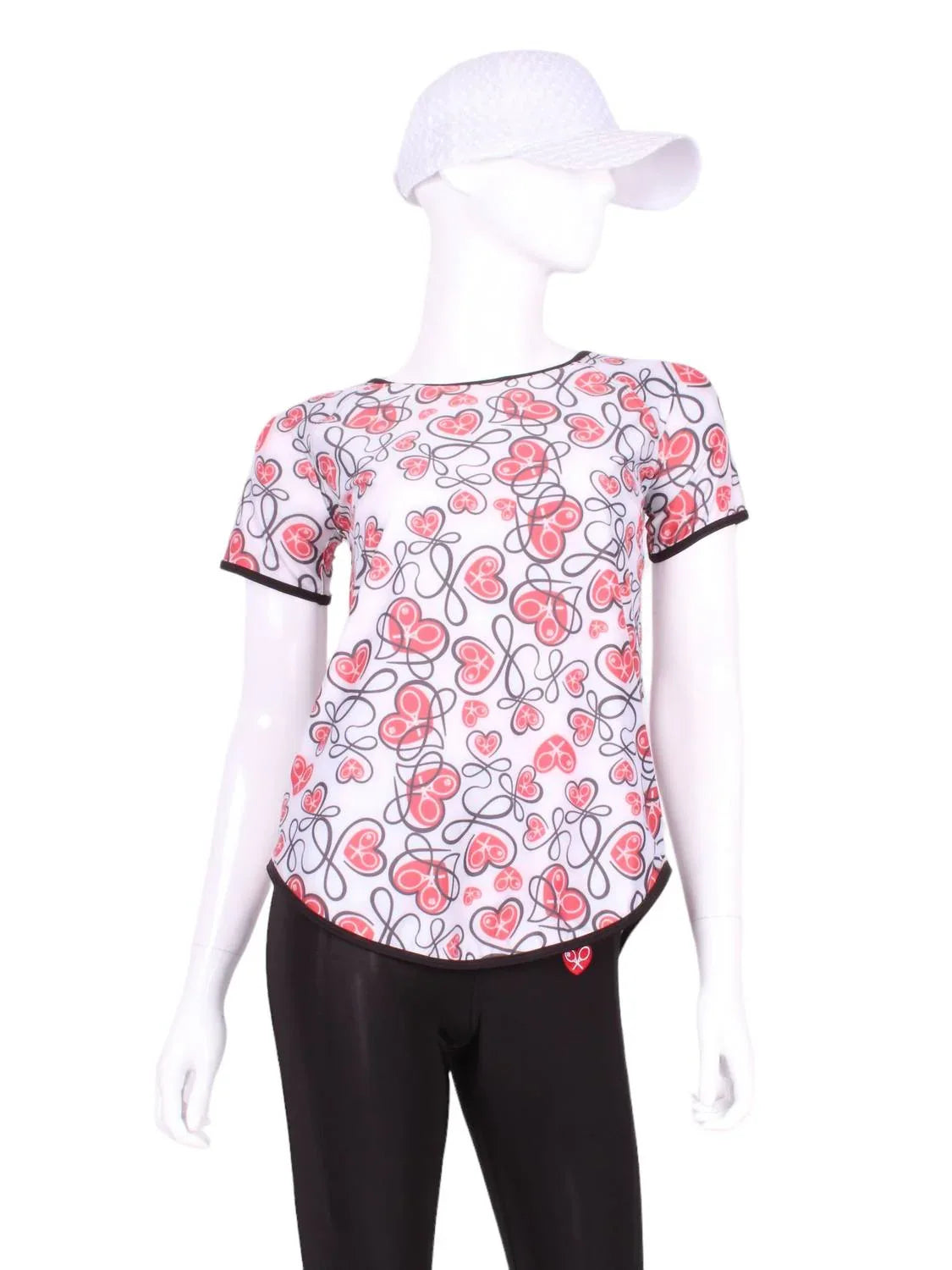 Damen-Tennis-T-Shirt mit kurzen Ärmeln und Bindedetail am Rücken