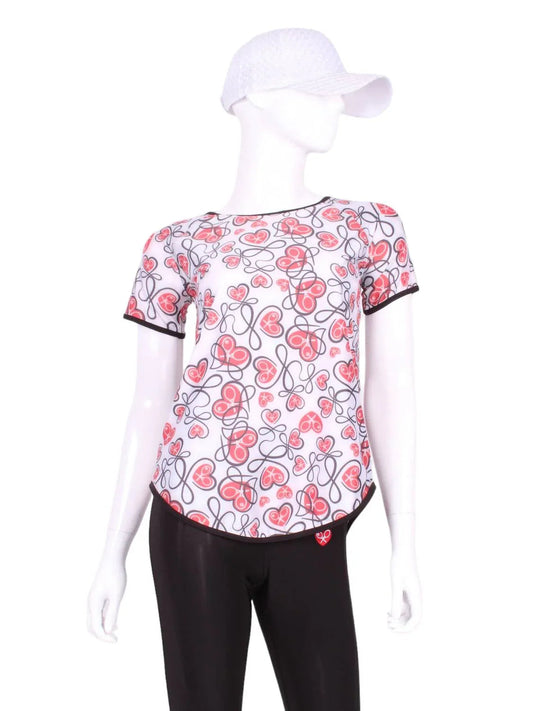 Women's Tie Back Short Sleeve Tennis Tee