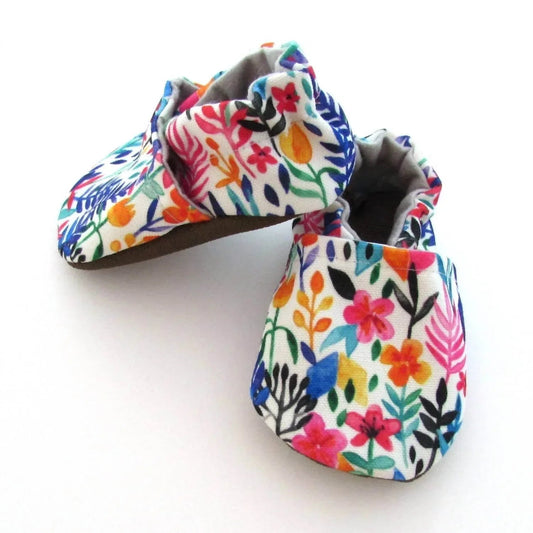 Baby Spring Floral Moccasins
