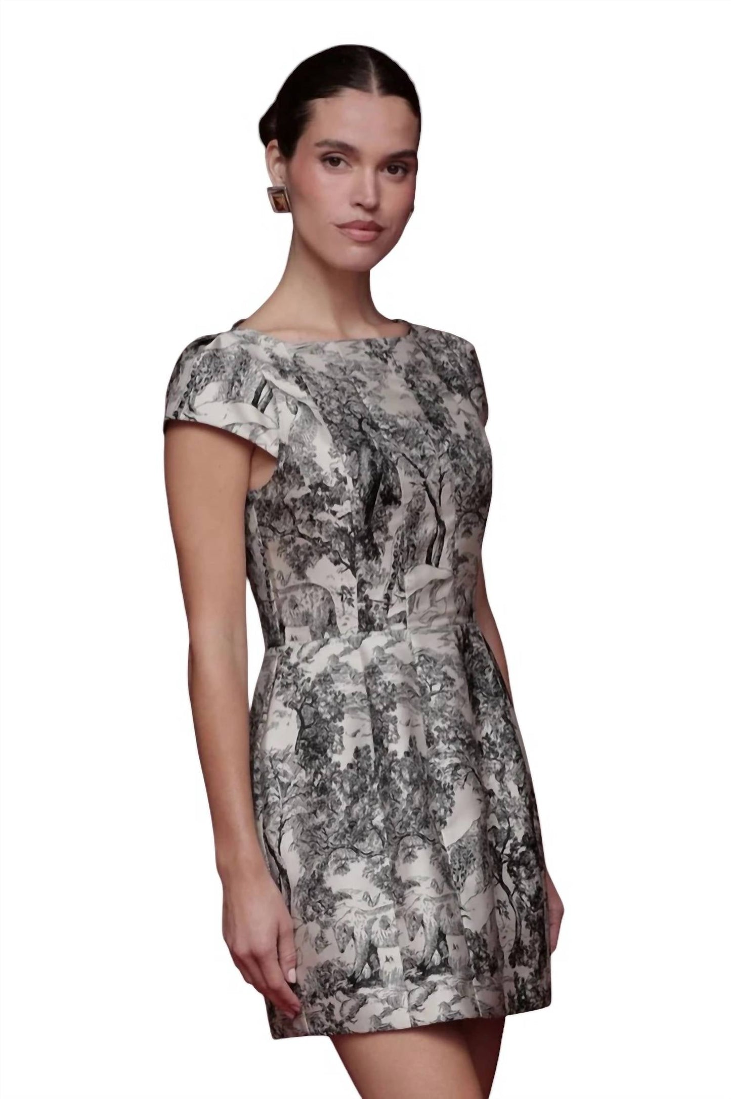 Mini-Kleid im Toile-Print