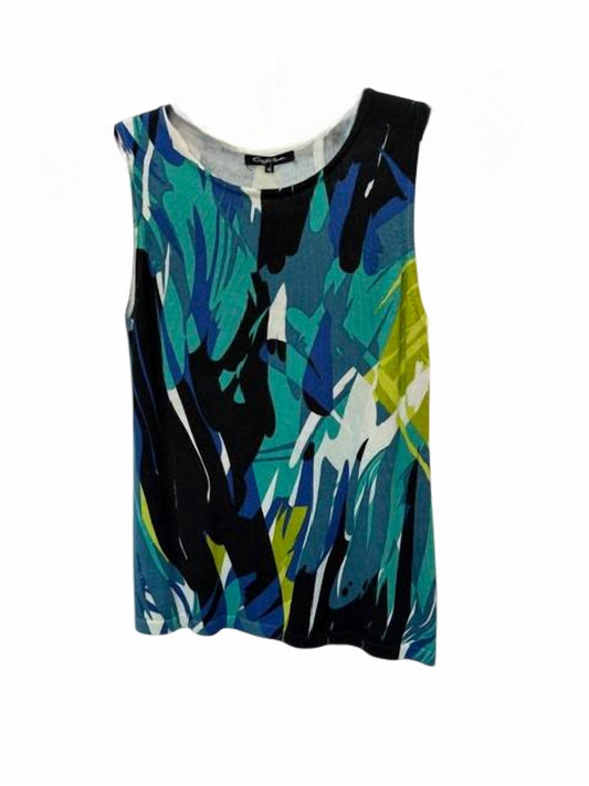 Damen bedrucktes Schmuckkästchen Strick-Tanktop