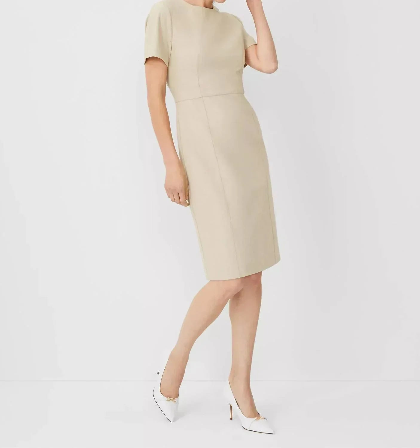 Short Sleeve Sheath Dress
