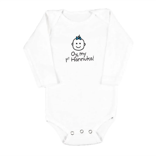 Baby Girls Oy, My 1st Hannuka Onesie