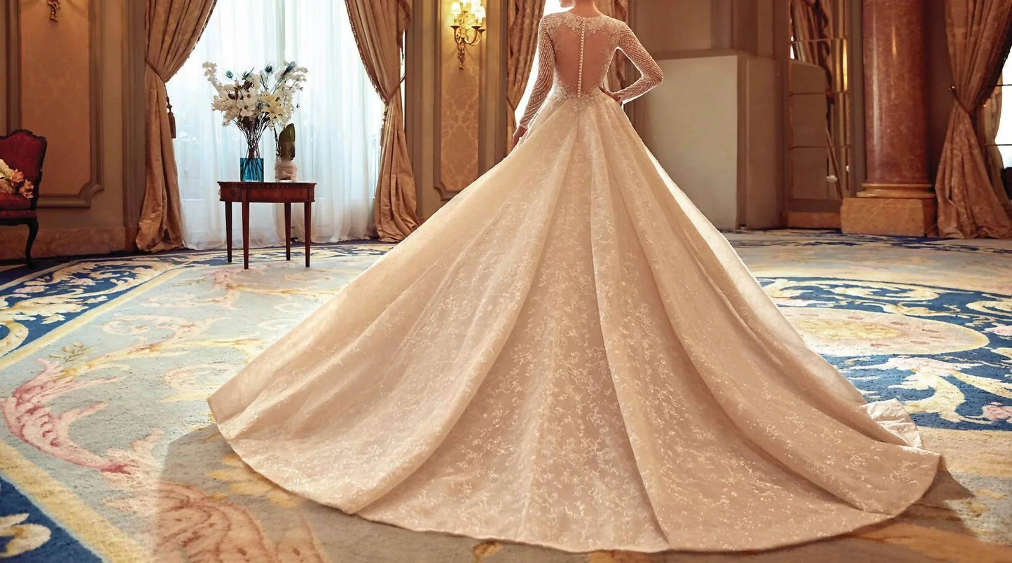 Karmen Beaded Tulle Gown