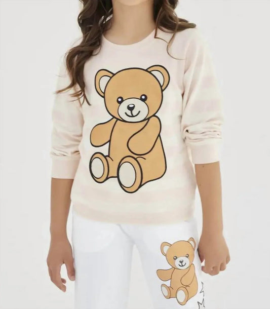 Bear Printed Cotton Sweatshirt