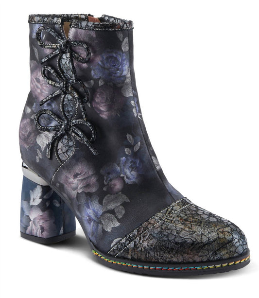 Damen Stiefeletten Carre Floral