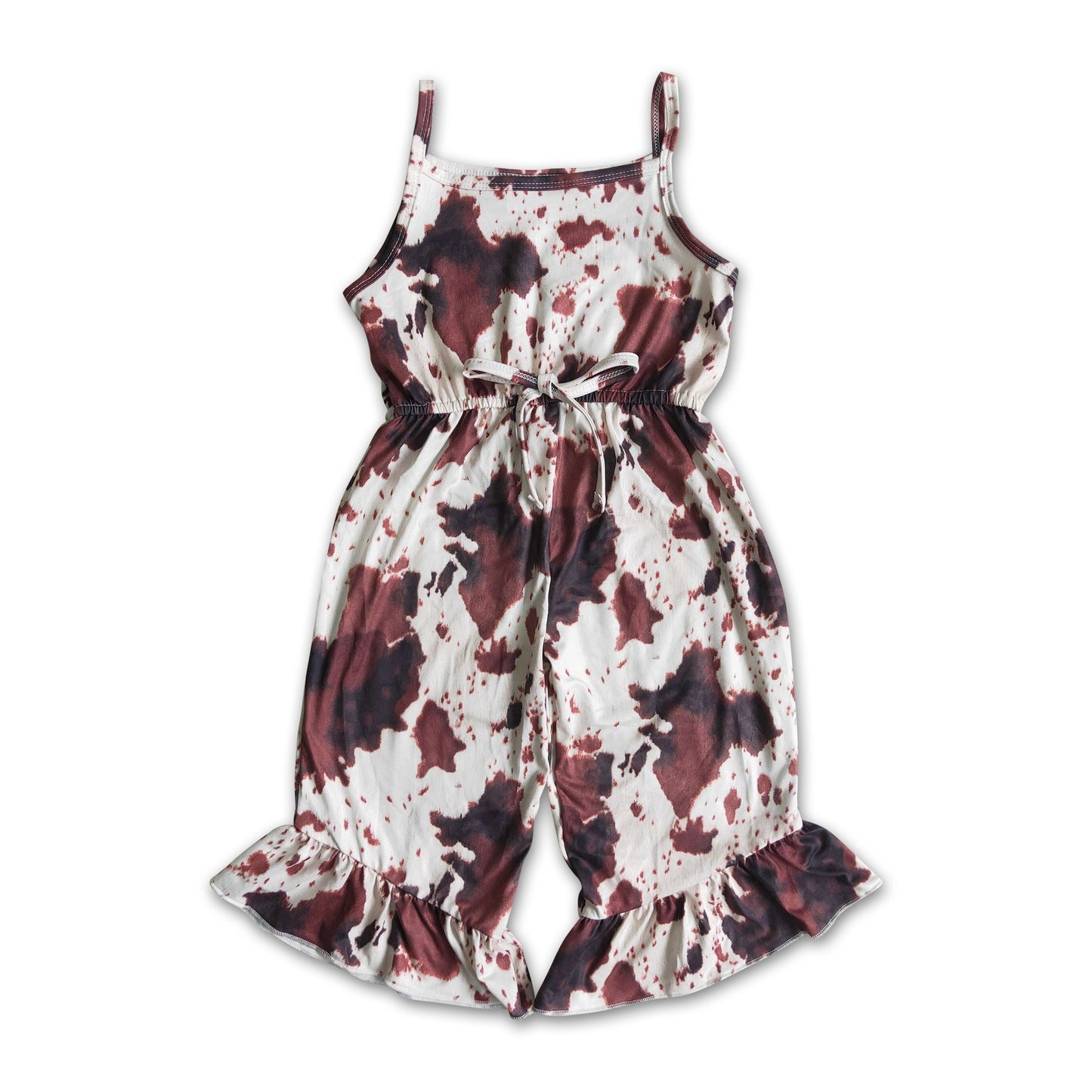 Mädchen Overall mit Kuhmuster