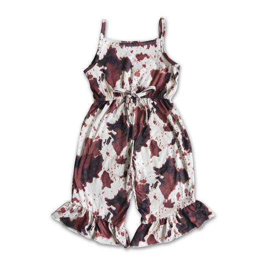 Mädchen Overall mit Kuhmuster