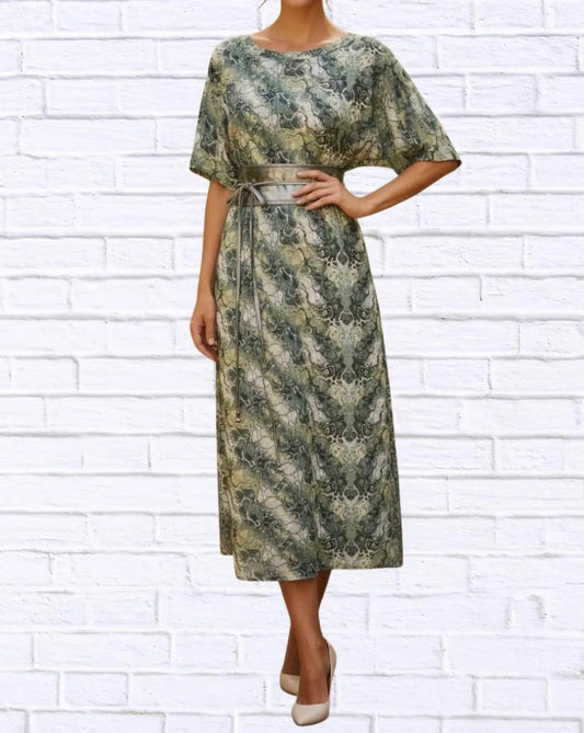 Jenneke Palmblatt-Shiftkleid