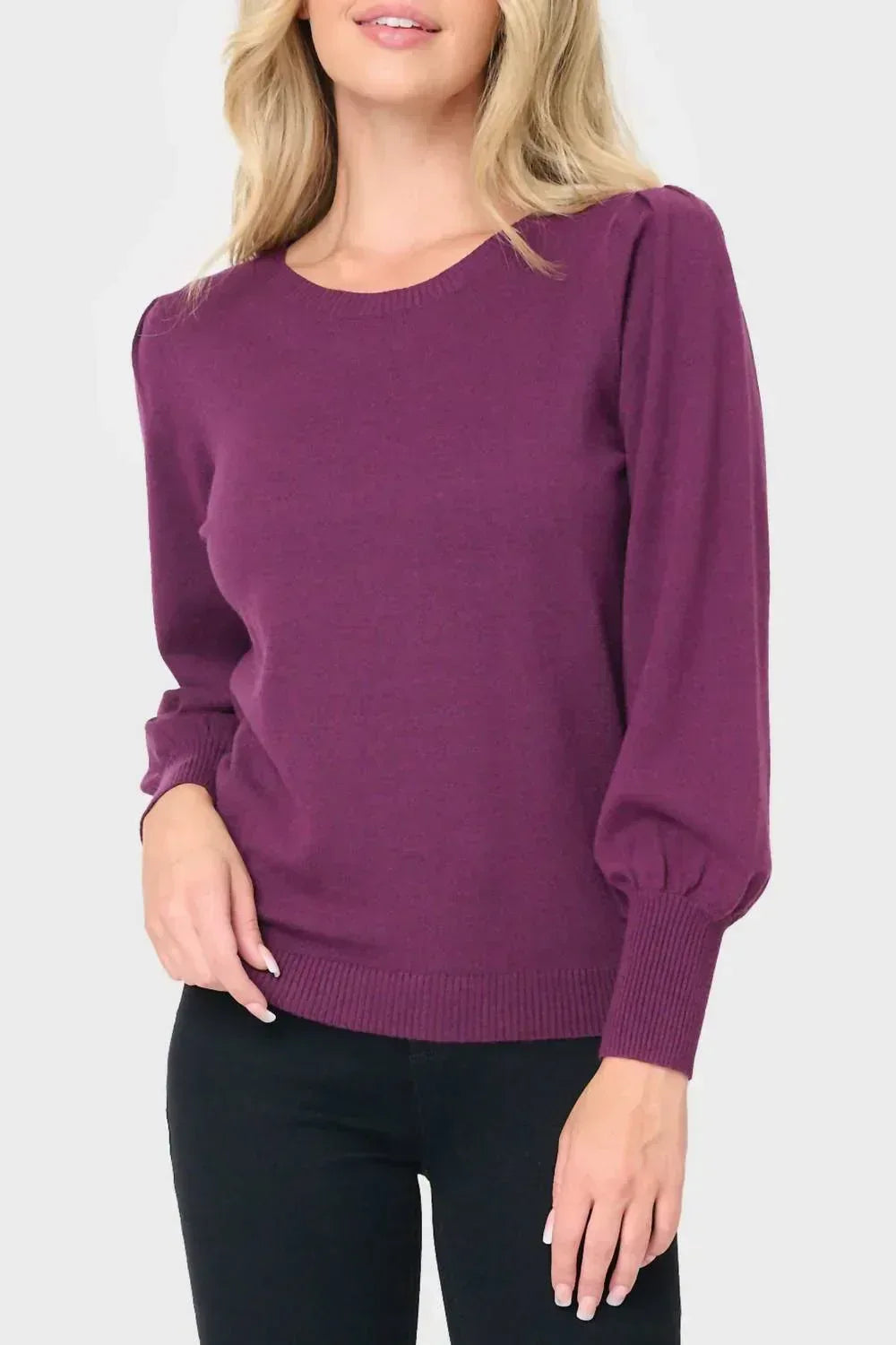 Unverzichtbarer Blouson-Ärmel-Pullover