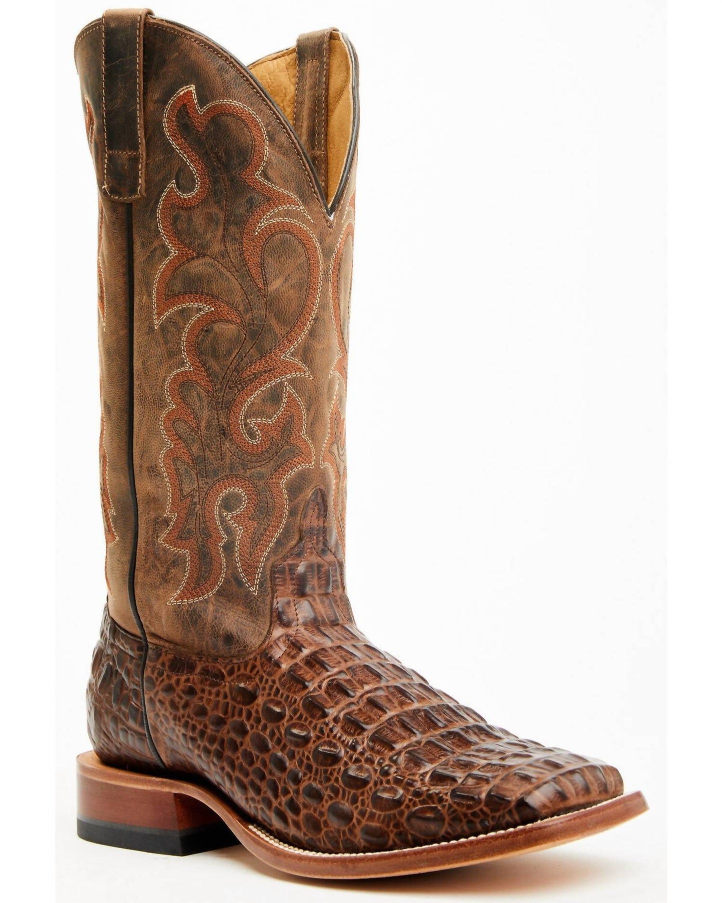 Westernstiefel für Herren mit Krokodilprägung