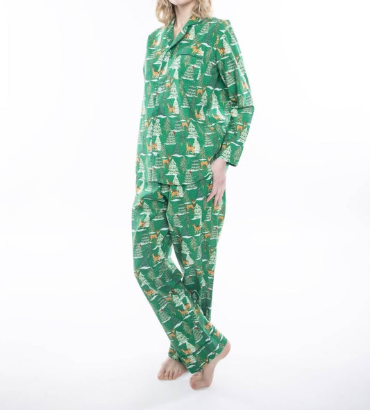 DEER JAMAS LONG SLEEVE PAJAMA SET