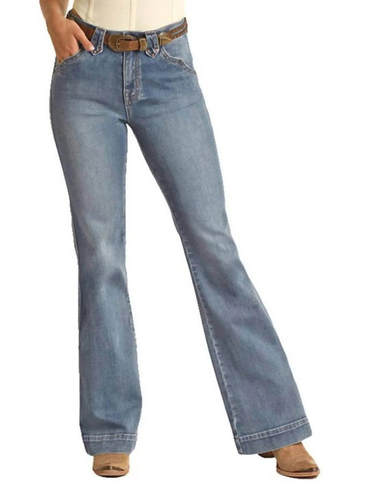High-Rise Jeans im Hosen-Stil