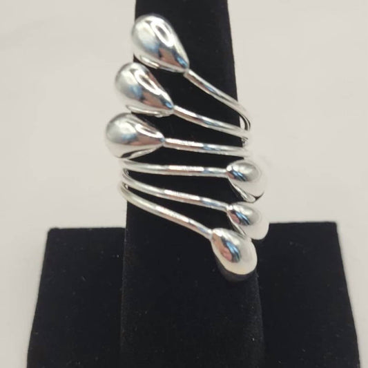 Women's Three-tier Teardrop Wrap Ring