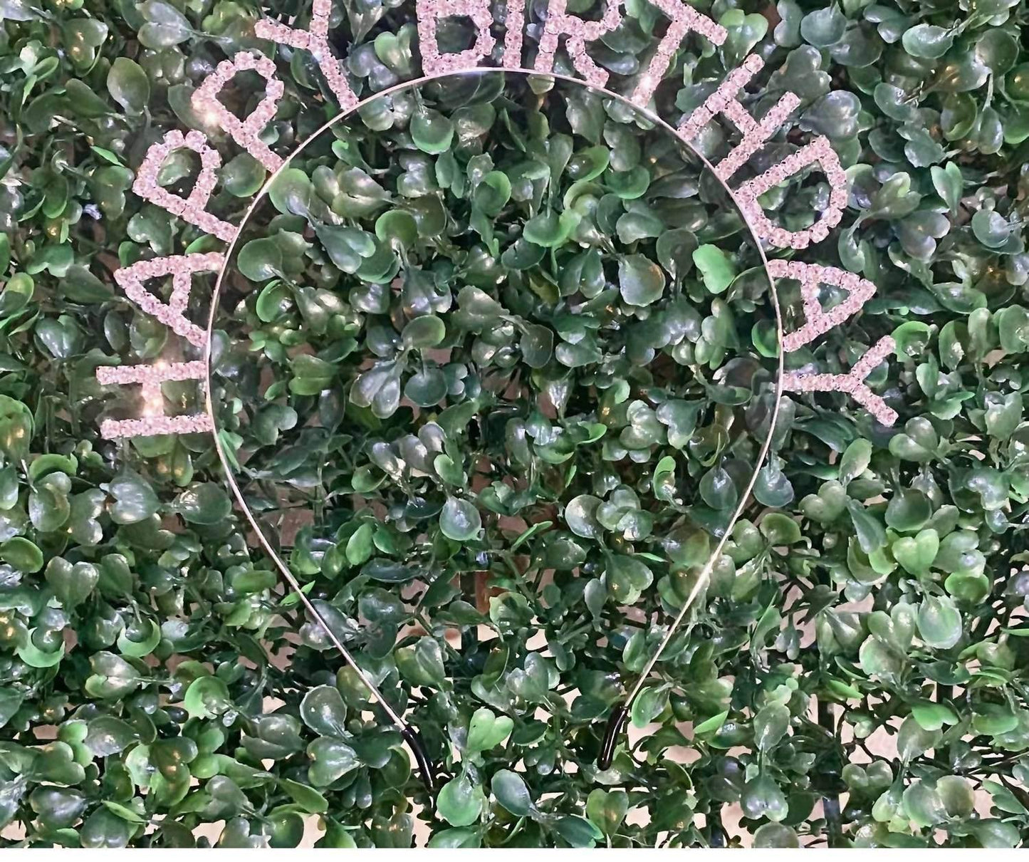 Glitzerndes Stirnband „Happy Birthday“