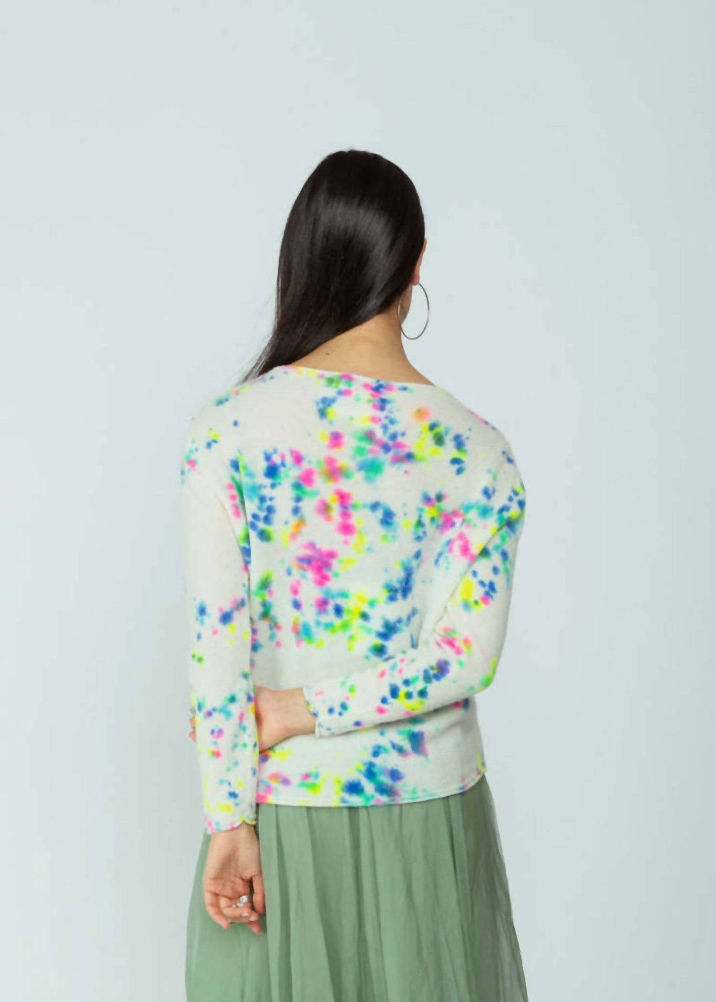 Kaschmirpullover mit langen Ärmeln