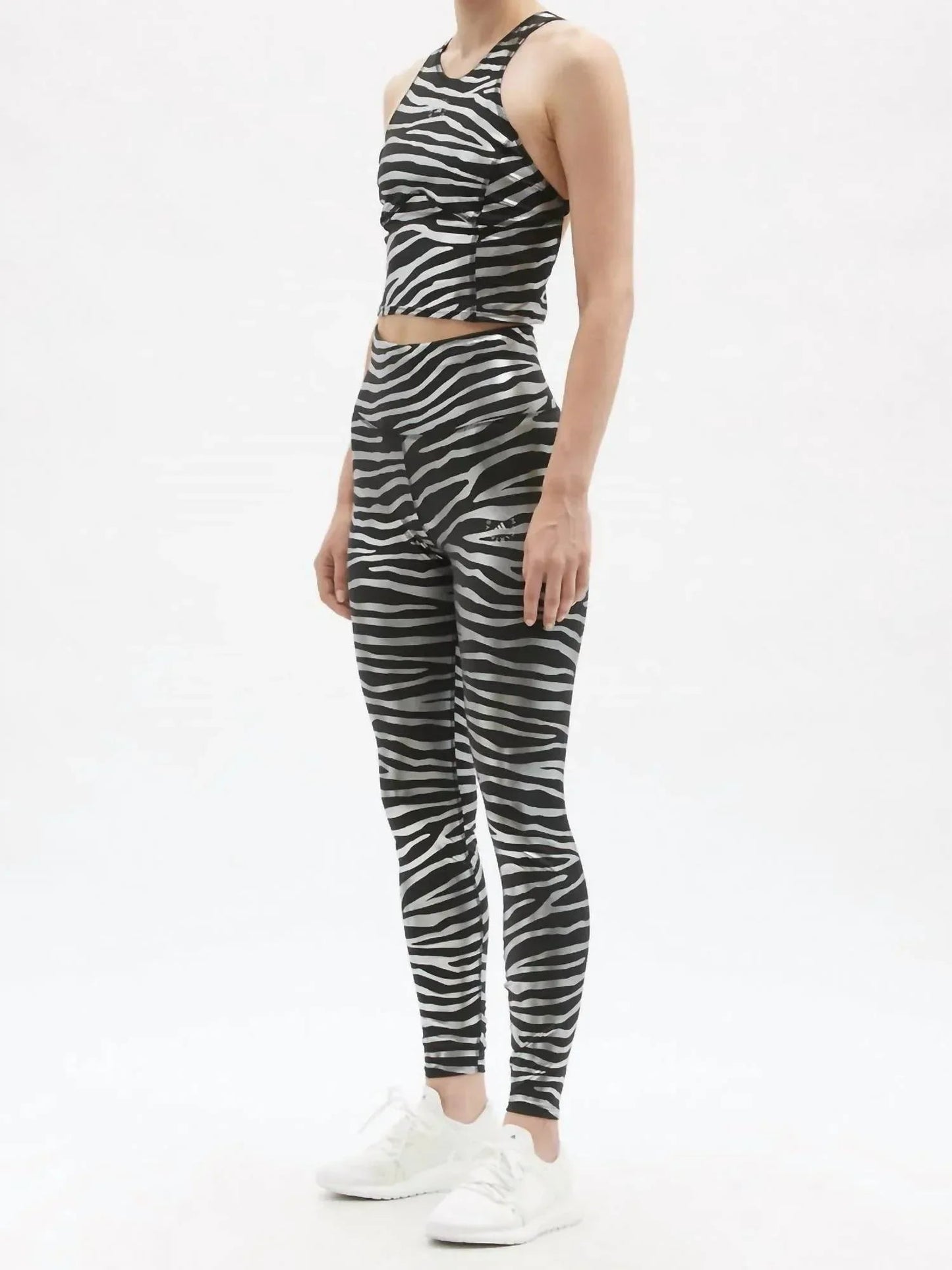 Print Cropped Tank Top