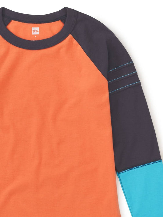 Boy's Explorer Color Block Raglan Top