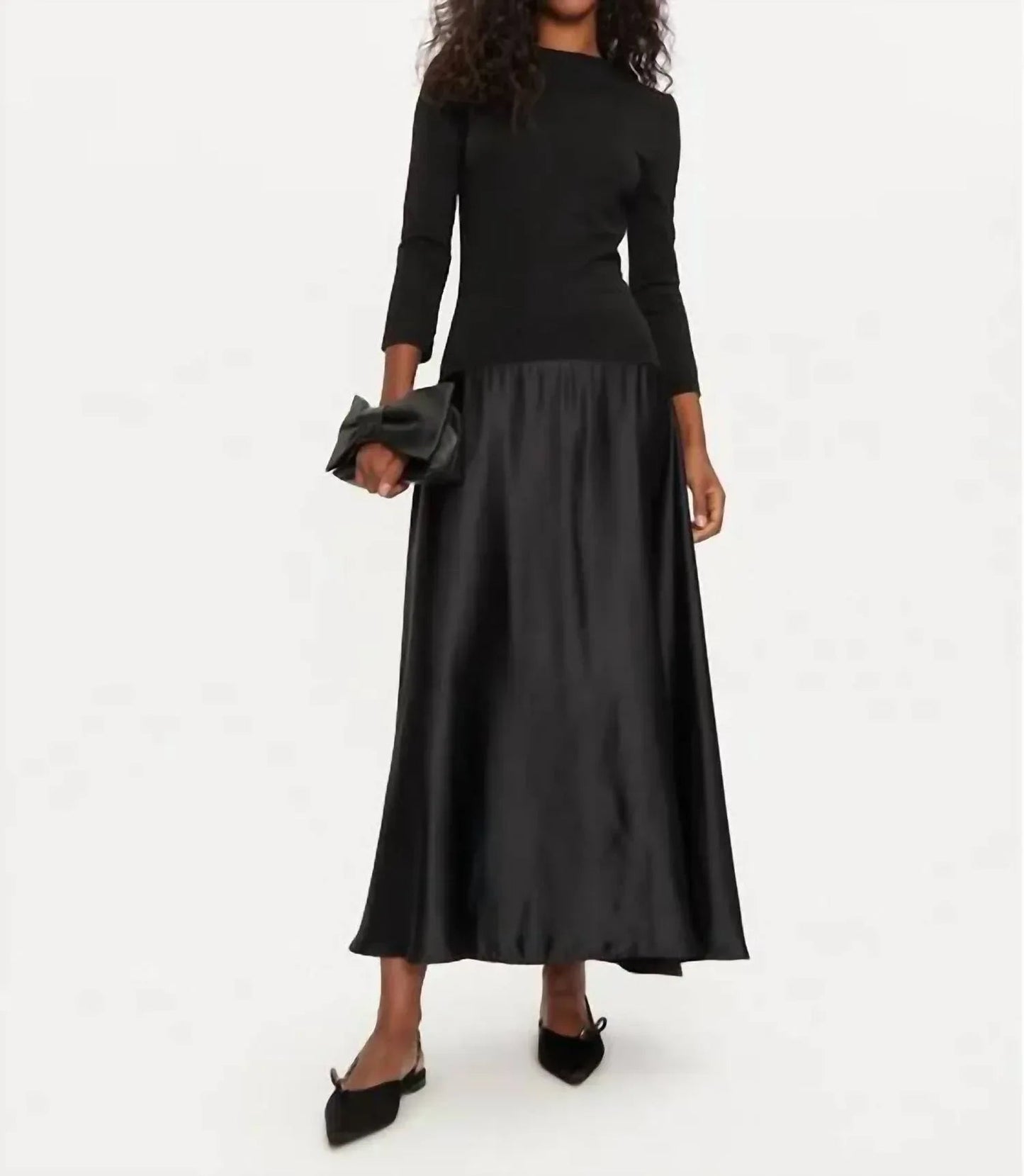 Langärmliges Maxikleid