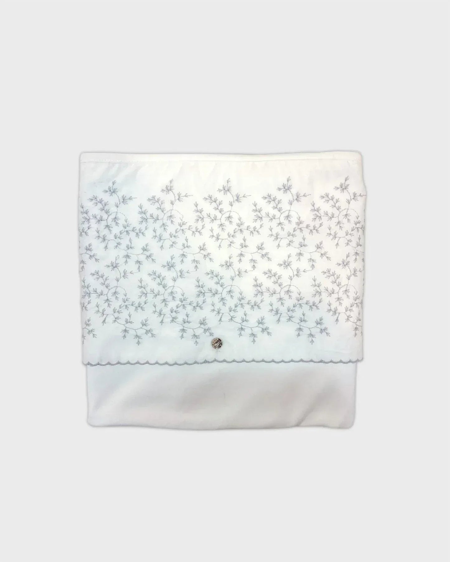 Babydecke mit Blattmuster