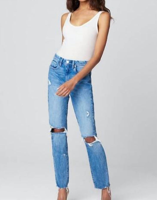 Distressed Straight Jean