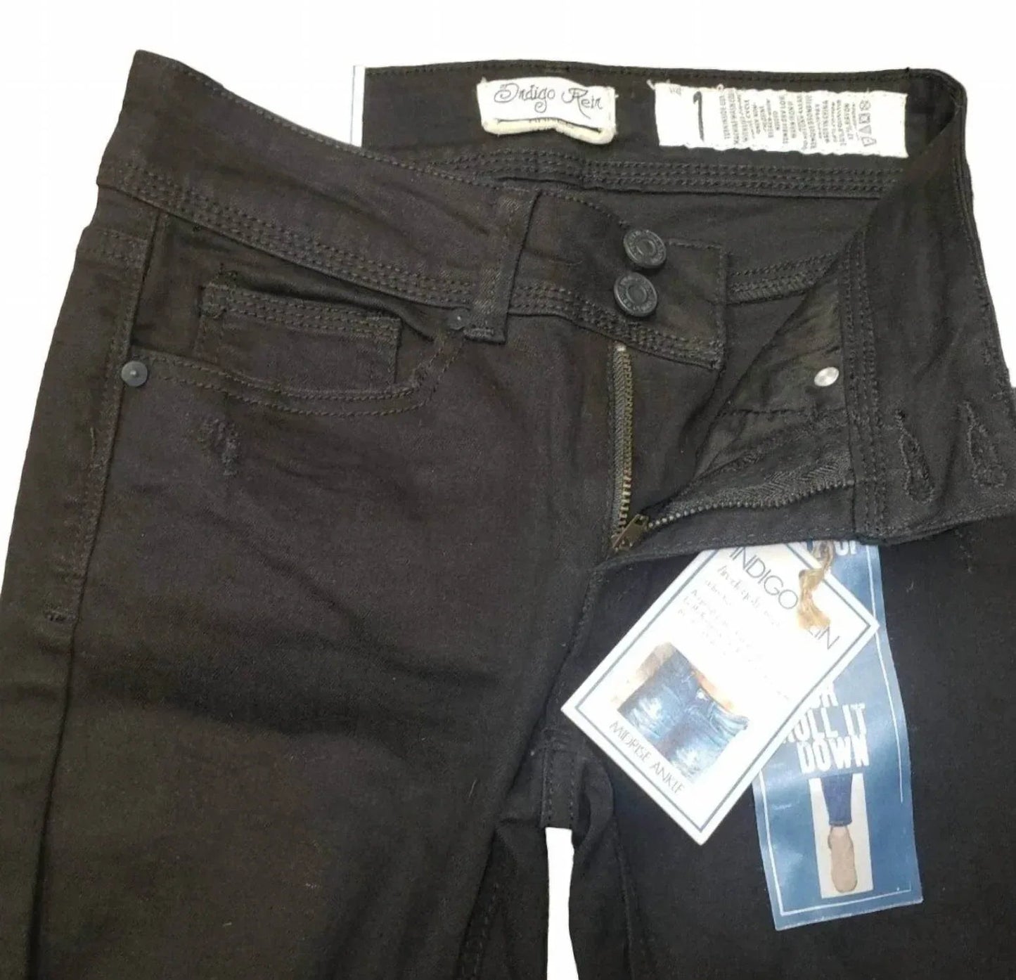 Jugendliche Mid Rise Ripped Ankle Skinny Jeans