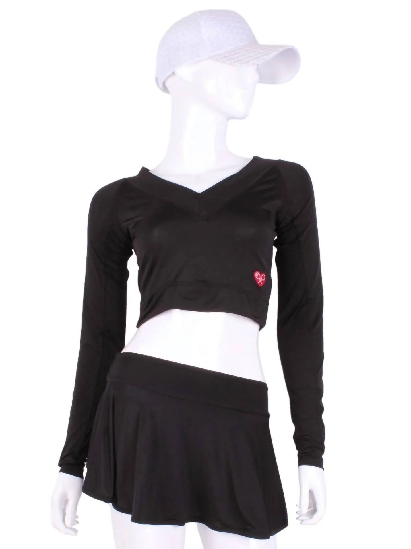 Damen-V-Crop-Top