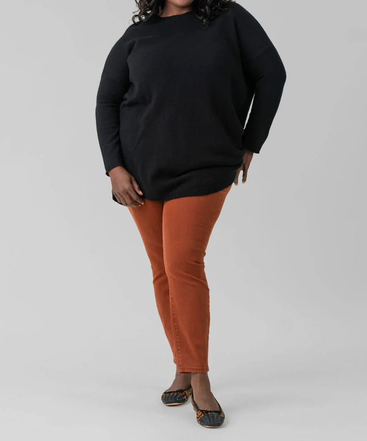 COCOON WOOL BLEND SWEATER - Plus Size