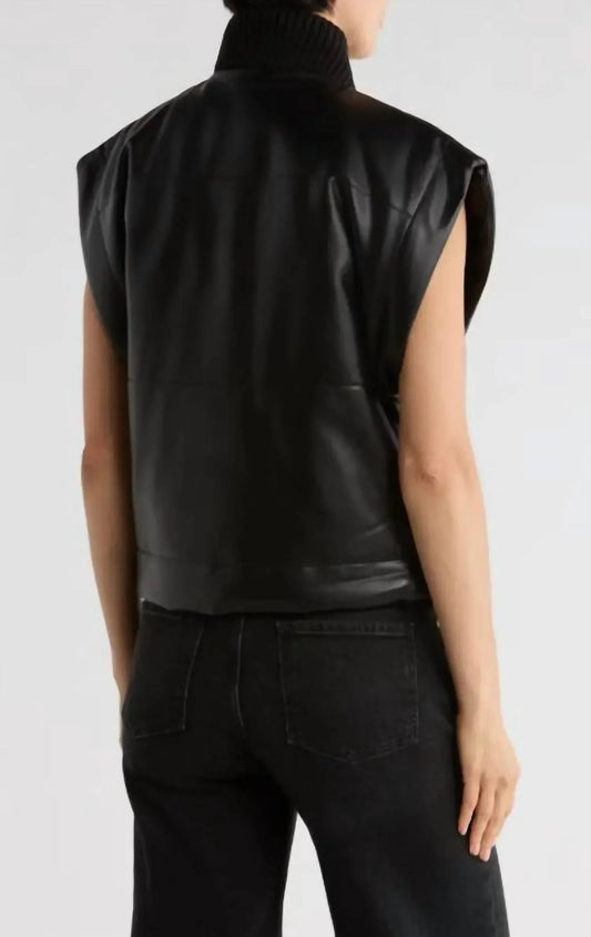 Faux Leather Vest