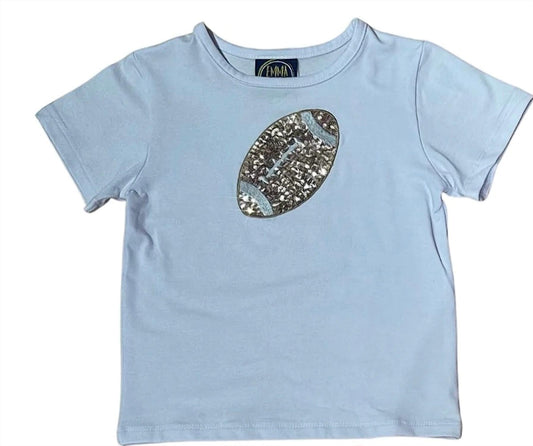 Fußball-Pailletten-T-Shirt für Kleinkindmädchen