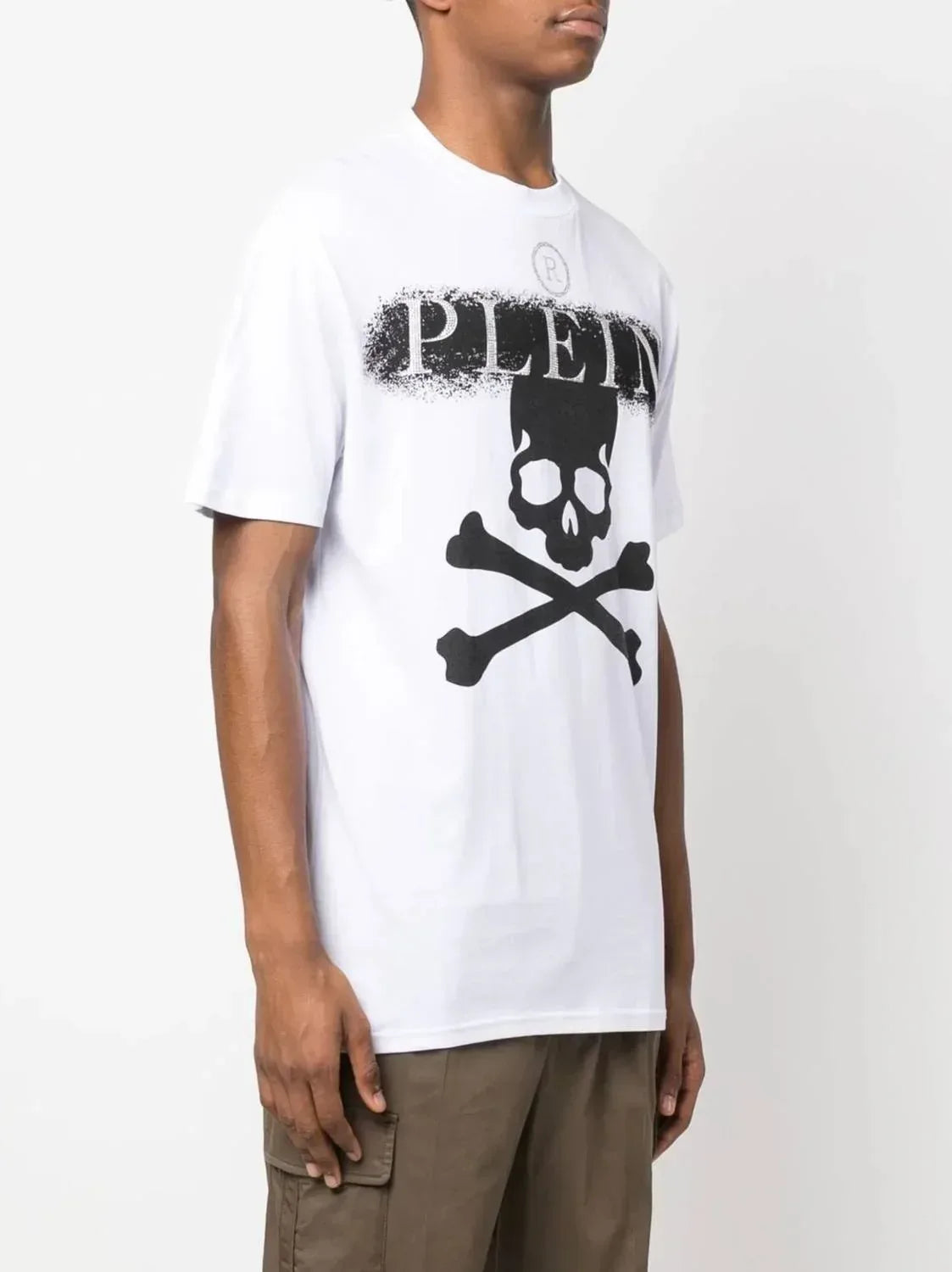 Rhinestone Logo Skull T-shirt