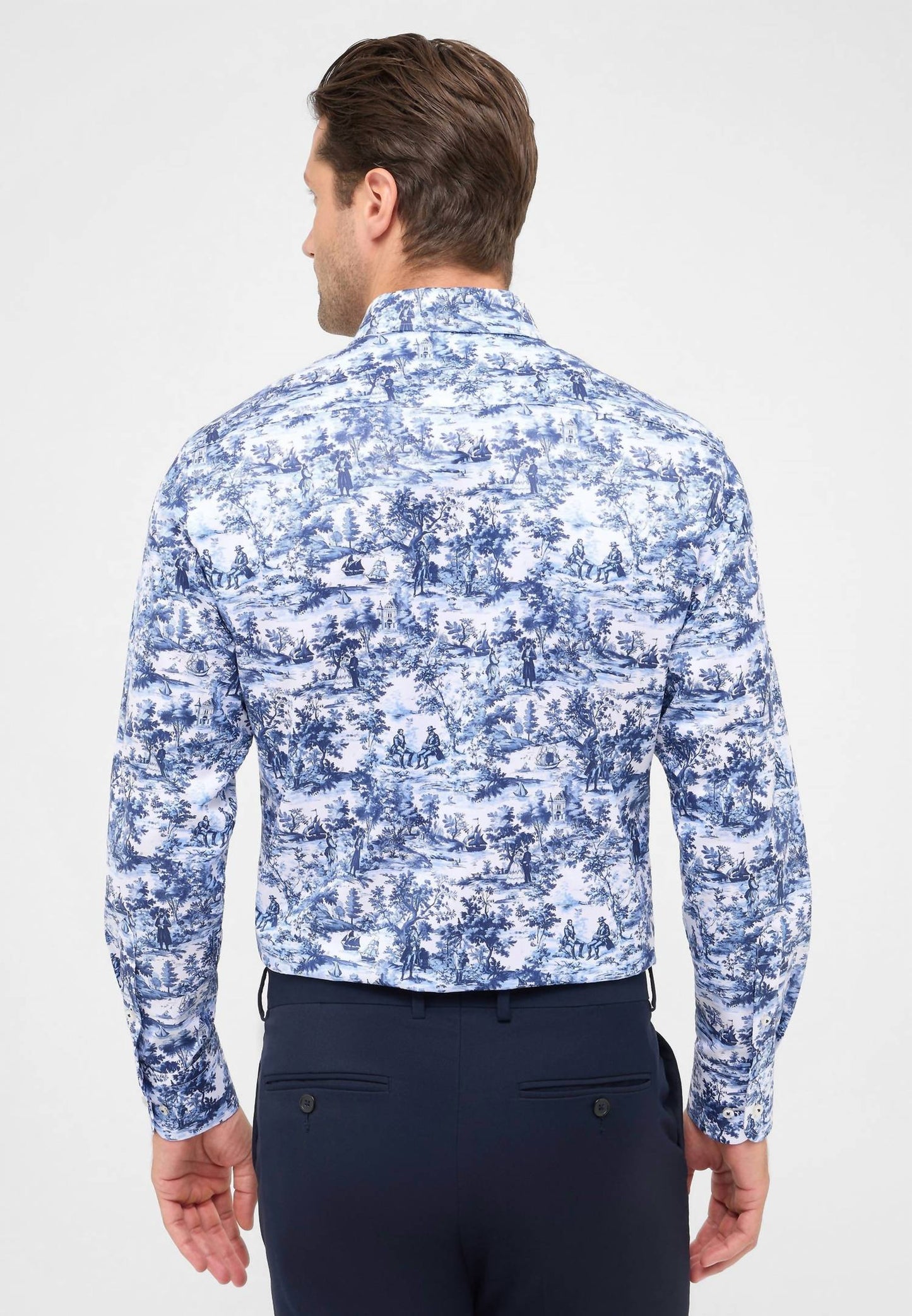 Bedrucktes Twill-Toile-Hemd