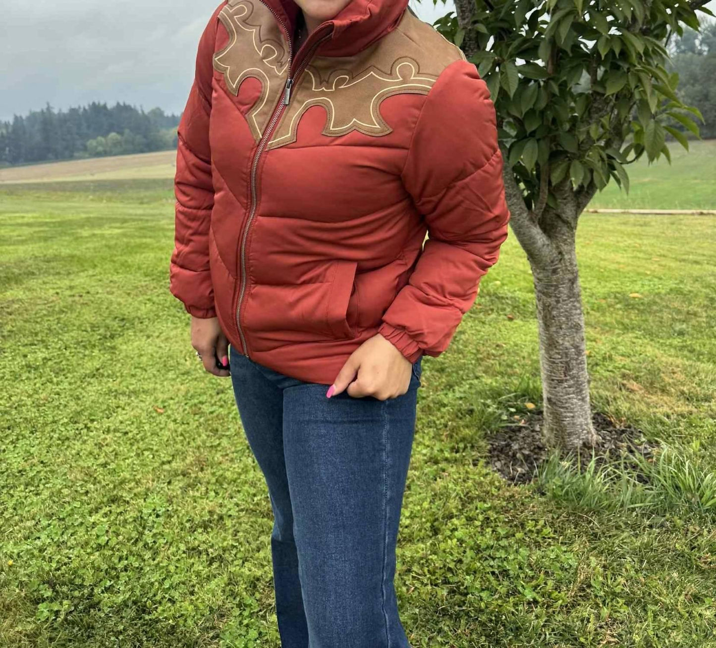 Wattierte Langarmjacke