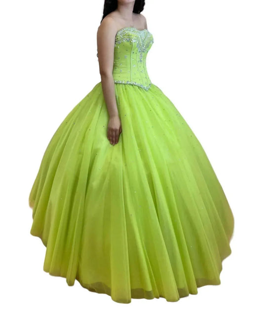 Strapless Quinceañera Dress