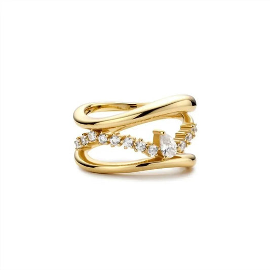 Women's Sparkle Teardrop Ring