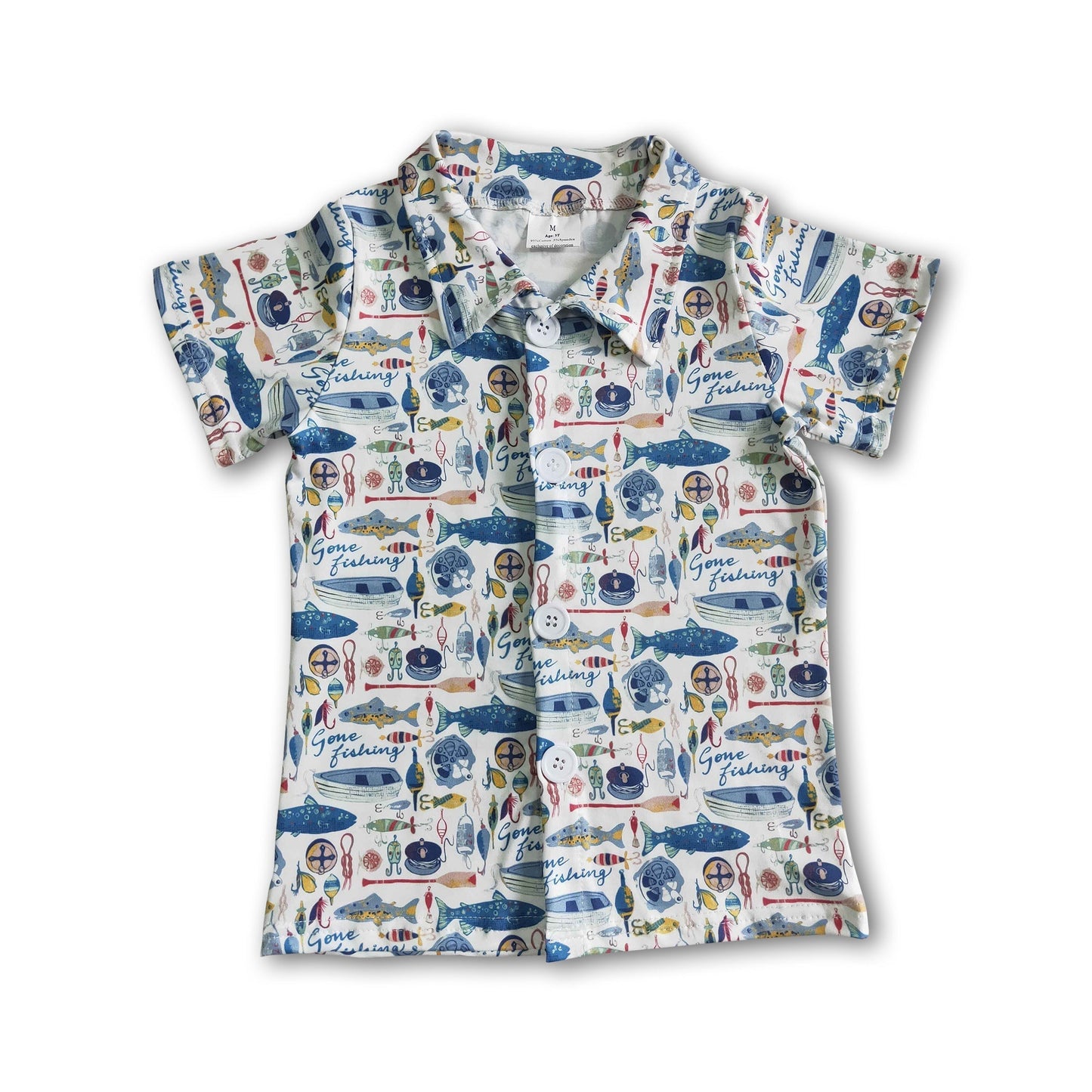 Kurzarm-Angelpolo für Jungen