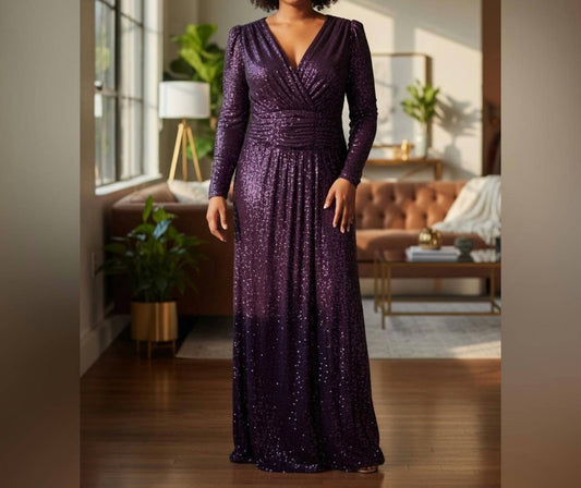 Elegant Sequin Maxi Dress