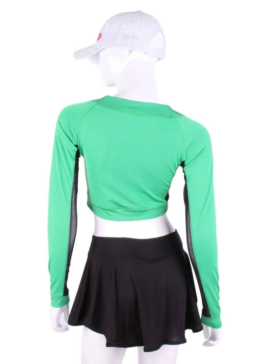 Damen Netzstoff Crop Top