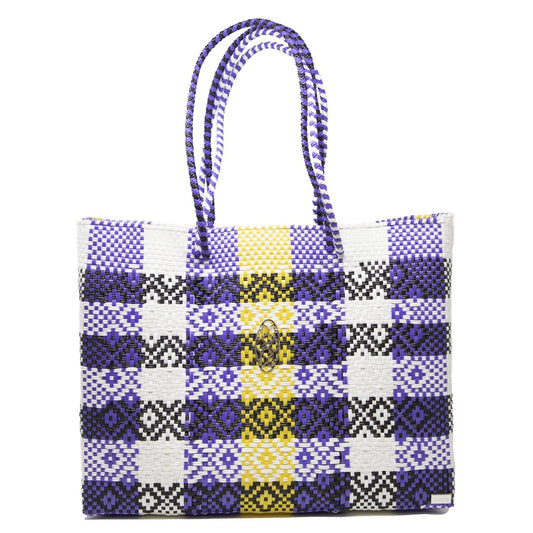 Women's Travel Woven Tote Bag With Clutch