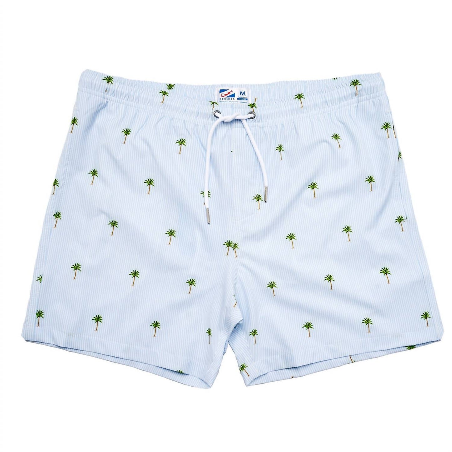 Herren-Badeshorts mit Palmstreifen