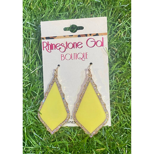 Women's Golden Glow Rhinestone Earrings