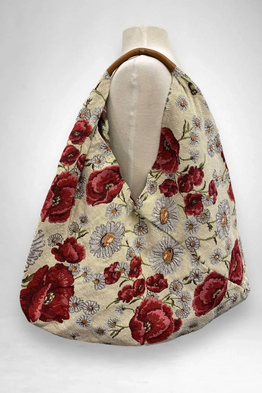 Women's Giselle Printed Cotton Canvas Oversized Hobo Bag