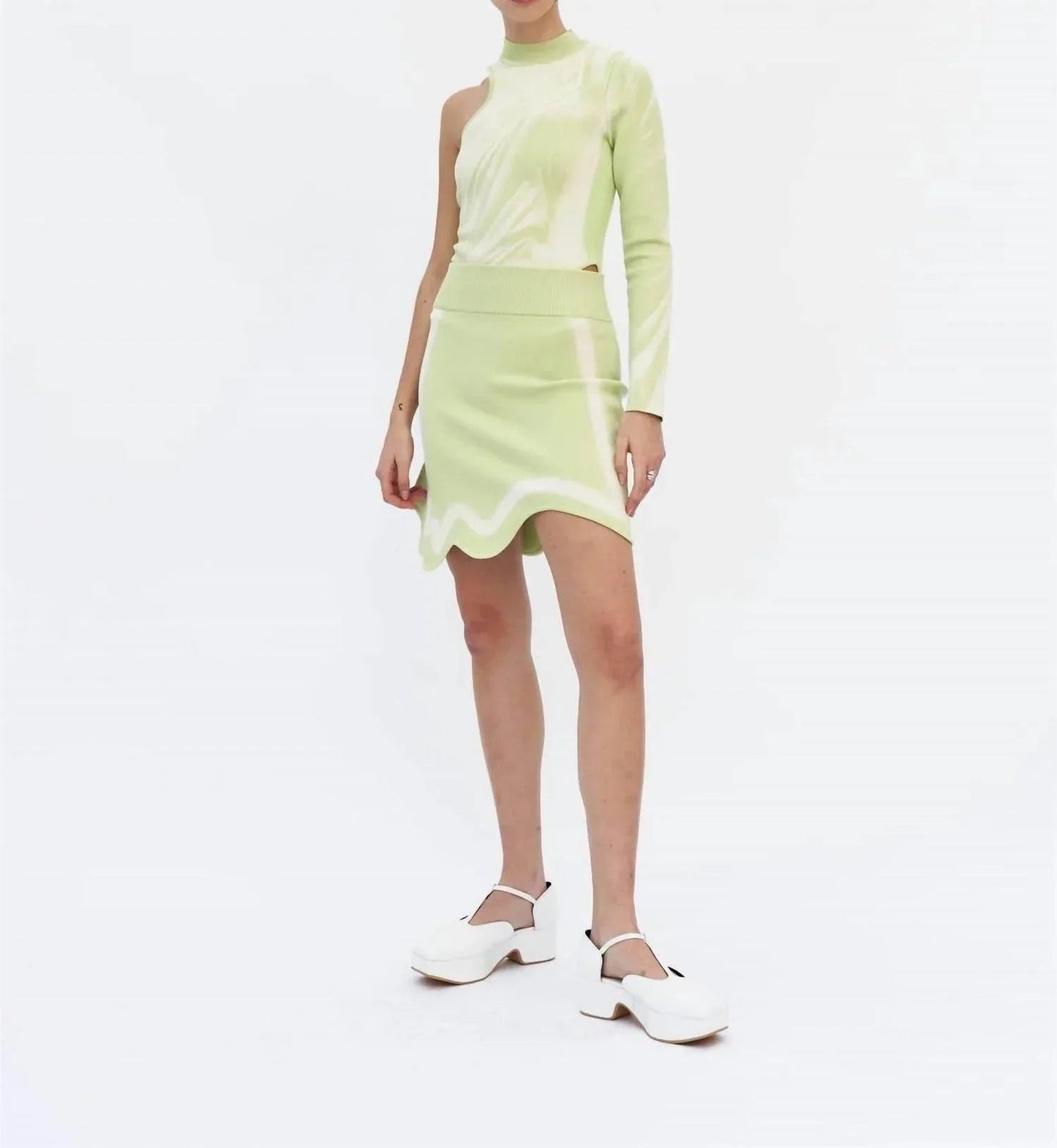 Katie Wavy Mini Skirt