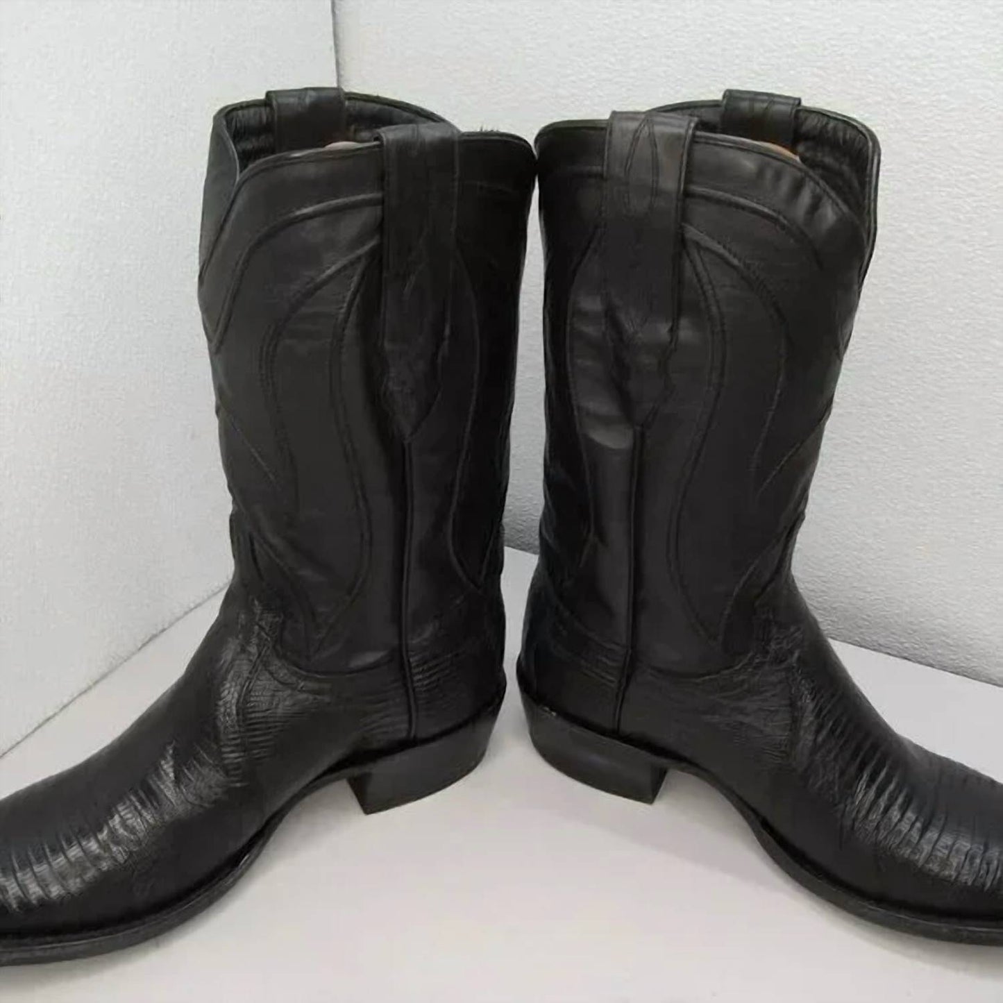 Herren Teju-Eidechsen-Cowboystiefel – Weit