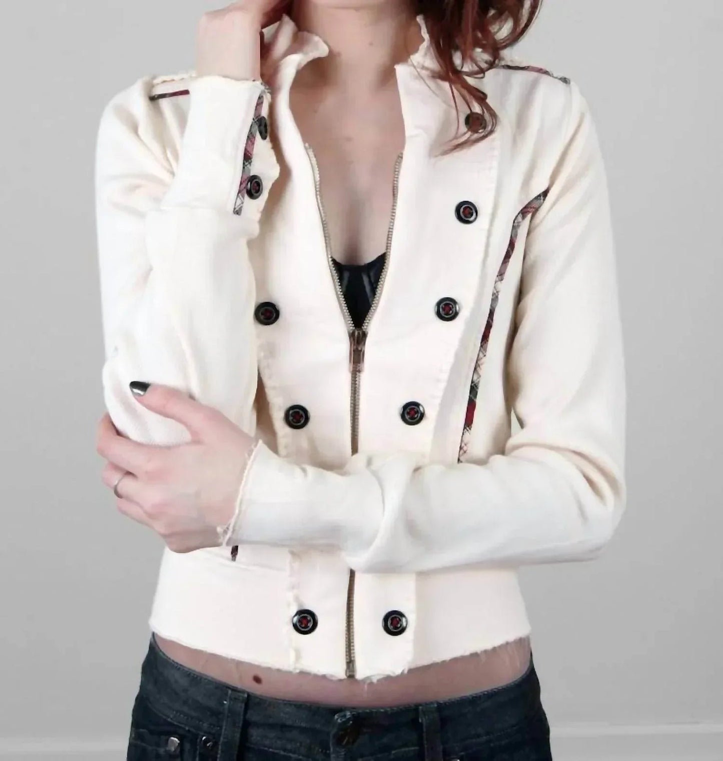 Knit Military Jacket